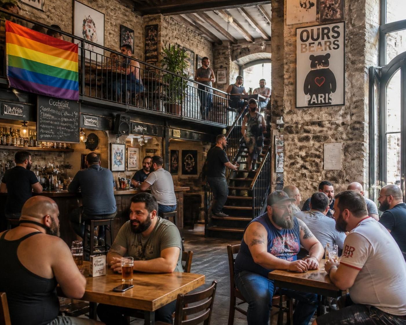 découvrez le bar gay bears parisien : plongez dans une ambiance conviviale, apprenez les règles à suivre et découvrez ce à quoi vous attendre pour passer une soirée agréable.