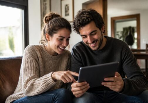 Soirée couple : jeux de complicité sur tablette Samsung Galaxy