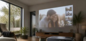 Vidéoprojecteur Acer : diaporama souvenirs pour anniversaire de couple