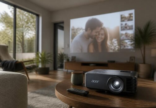 Vidéoprojecteur Acer : diaporama souvenirs pour anniversaire de couple