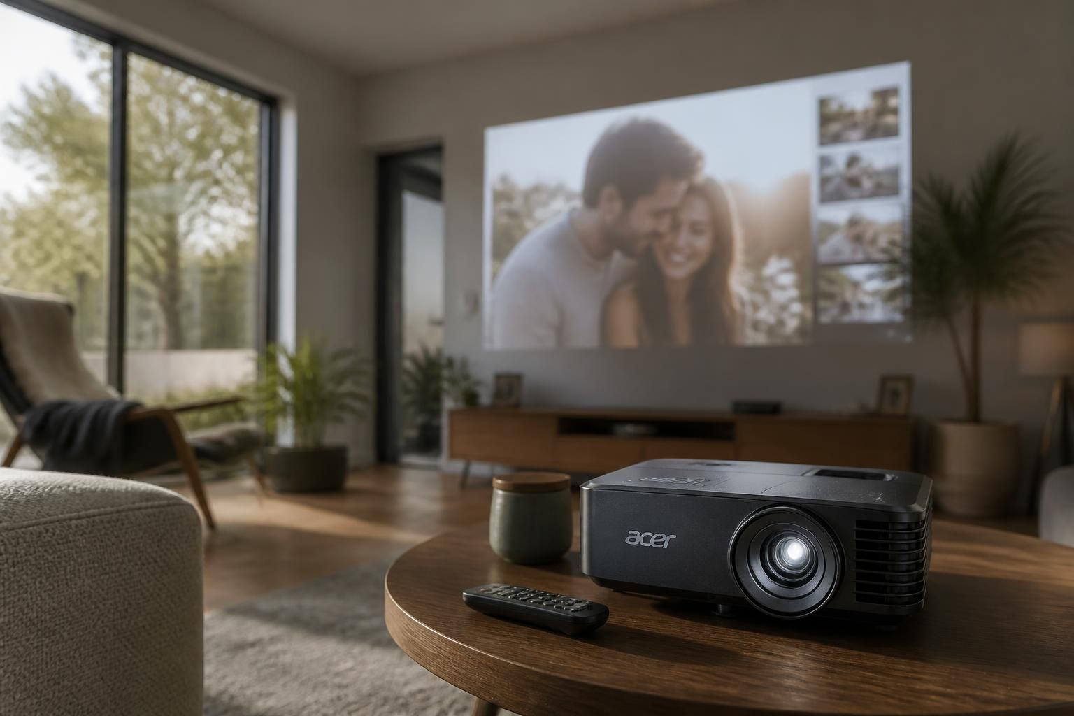 découvrez comment utiliser un vidéoprojecteur acer pour créer un diaporama de souvenirs inoubliable lors d'un anniversaire de couple.